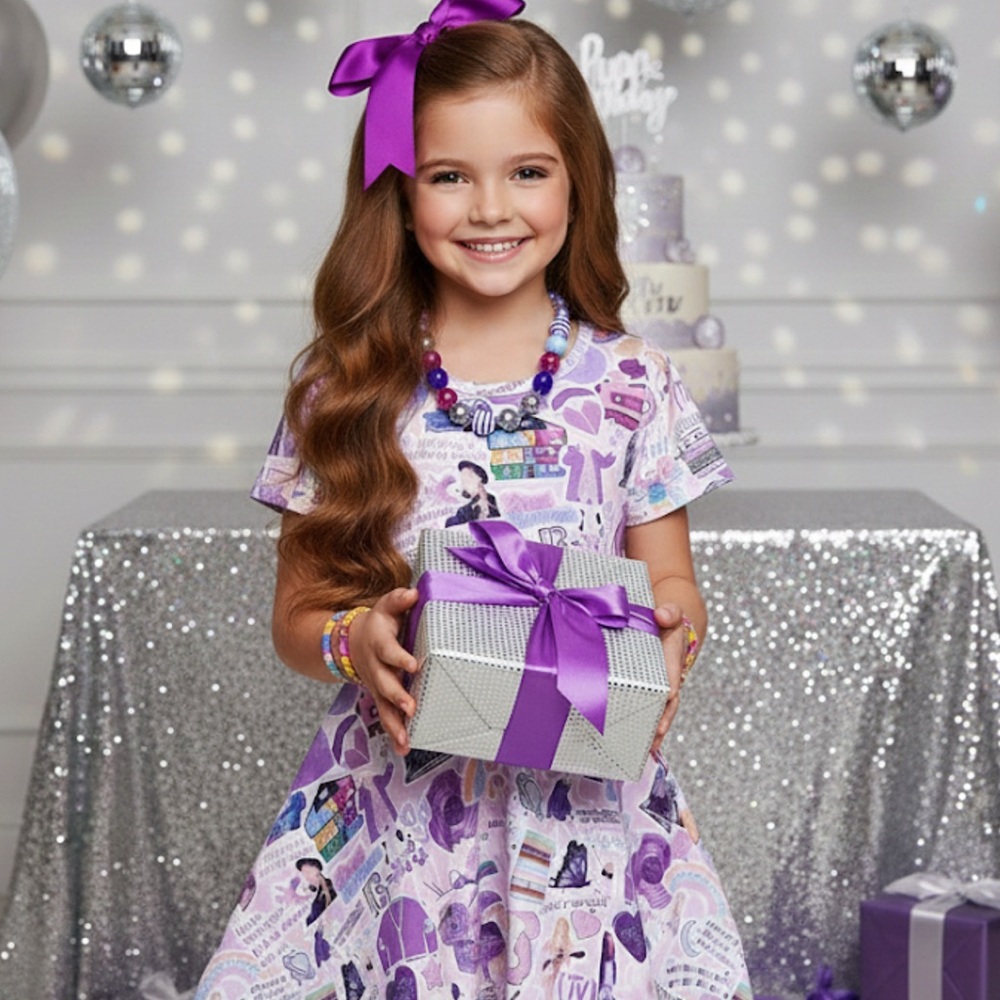 TS concert dress Taylor Swift inspired dress lavender girls Birthday gift